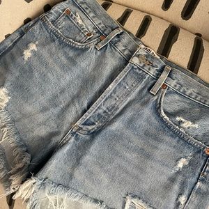 AGOLDE Parker Vintage Cut Off Short in Swapmeet